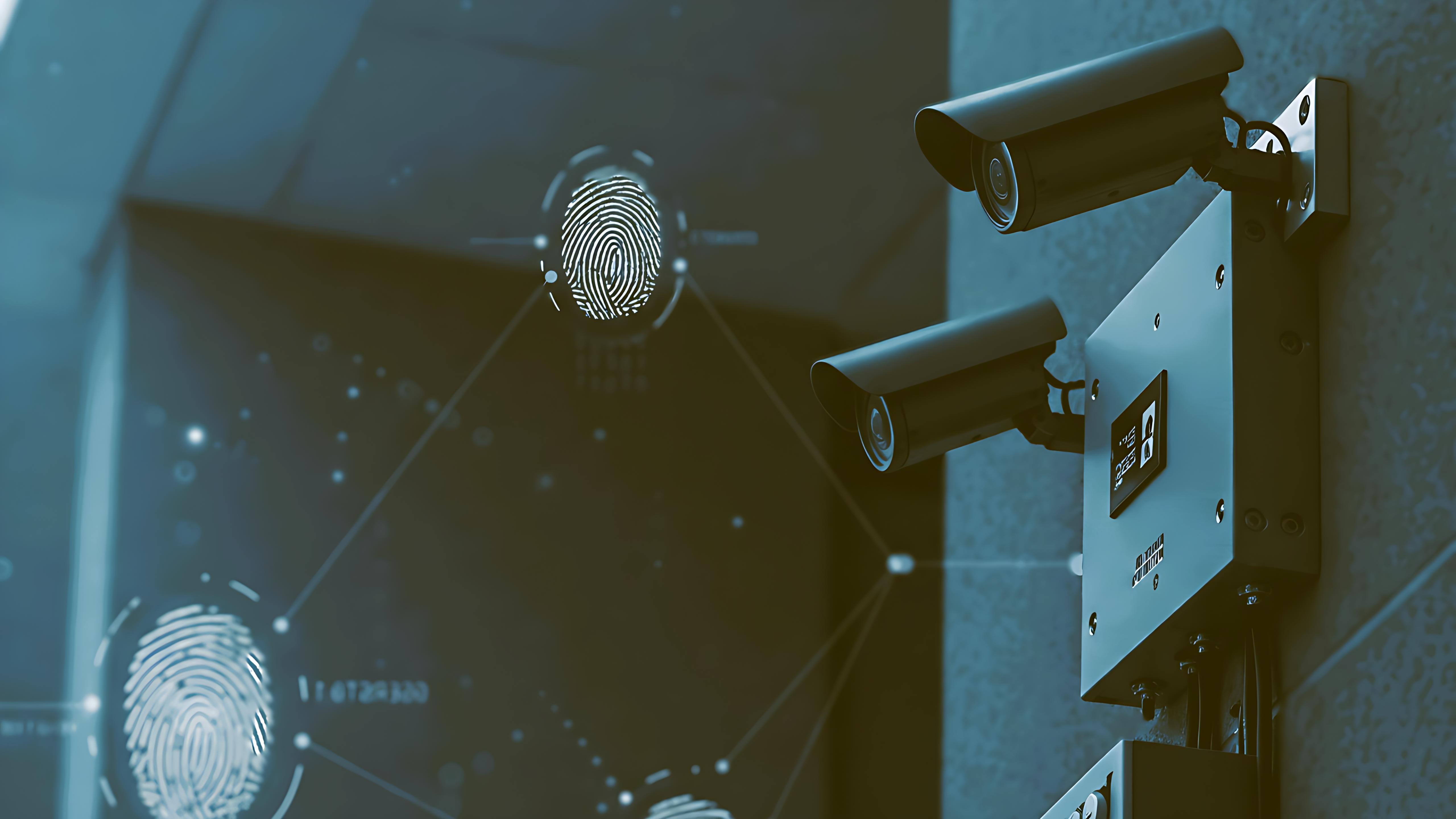 ELV system components including CCTV cameras, access control panel, and structured cabling setup in a commercial environment