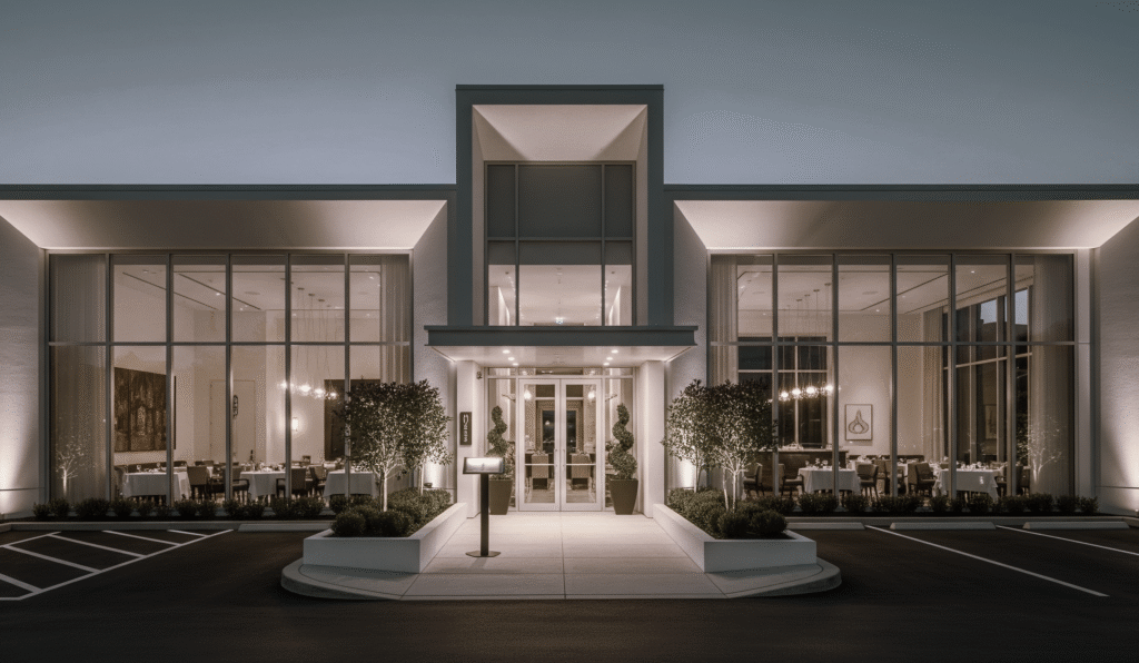 A luxury villa featuring sustainable architecture, smart MEP systems, landscaped gardens, and electrical consultancy-driven design elements.