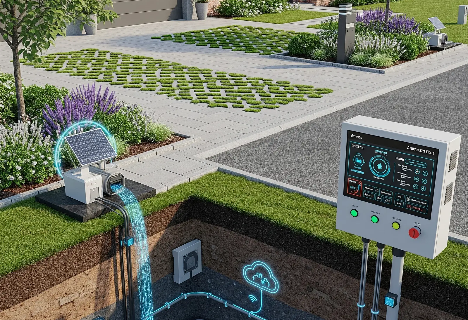High-tech drainage system for stormwater management